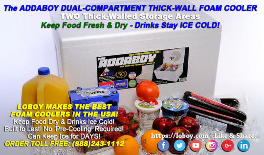 Addaboy - The High-Quality Dual-Compartment Thick-Wall Foam Cooler