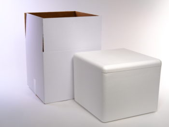 oBoy 214 Styrofoam Shipping Cooler 36.5-Qt Insulated Cold Shipper for Freight Cargo