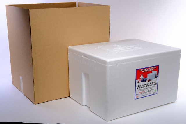 LoBoy Styrofoam Cooler 103-Versapak-68-Qt Thick-wall Ice Chest USA-Made
