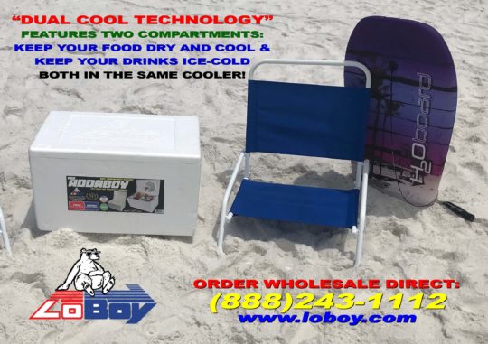 LoBoy Addaboy Dual Compartment Thick-wall Styrofoam Cooler