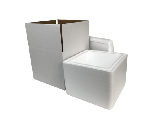 Thermobox Styrofoam box 20 liter cooling box shipping container for food,  drinks, medication - Styrofoam made of EPS - reusable insulated box